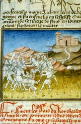 Battaglia di Soissons - Miniatura del Medioevo