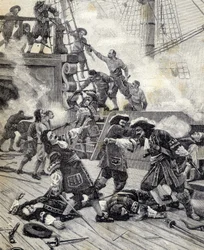 Battaglia su una barca - Jean Bart.