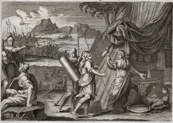 Bibbia di Royaumont, Antico Testamento: Morte di Sisara. Yael uccide il capo dell