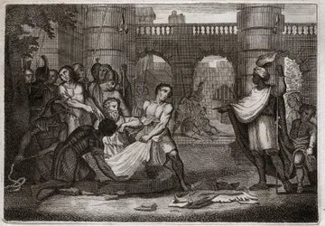 Bibbia di Royaumont, Antico Testamento: Geremia profeta. Il santo profeta e la fossa. Illustrazione del 1811