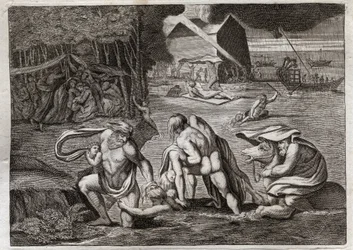 Bibbia di Royaumont, Antico Testamento: Il Diluvio. Il Diluvio inonda tutta la terra. L