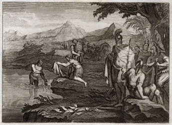 Bibbia di Royaumont, Antico Testamento: Guerra di Naaman. Naaman, generale dell