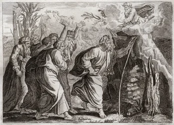 Bibbia di Royaumont, Antico Testamento: Acqua dalla Roccia. Mosè fa uscire l