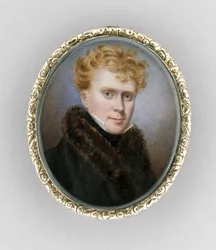 Spilla con ritratto di un uomo, c.1840