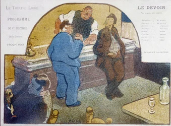 Café de Paris: zinco - disegno, fine XIX secolo, Carnavalet