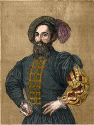 Cesare Borgia (1475-1507) Duca di Valencia. (incisione) (XIX secolo)