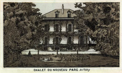 Chalet del nuovo parco di Vichy (Allier e regione dell