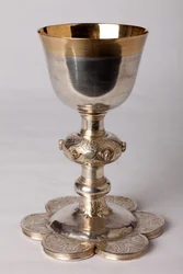 Calice del cappellano Georges Coquere. Oreficeria, oro e argento