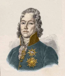 Charles Maurice de Talleyrand Périgord (1754-1838), politico francese, incisione del XIX secolo.