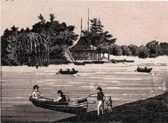 Chicago, Stati Uniti: vista di Central Park in "Il mondo illustra 168 vedute"