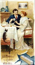 Pubblicità del cioccolato "Josef Manner & Gomp, Vienna"