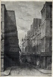 Epidemia di colera a Parigi - Epidemia di colera a Parigi - rue Sainte Marguerite - incisione in 