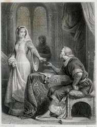 Clarisse de Somerghem. Incisione del XIX secolo.