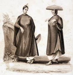 Donne cochinchinesi. Vietnam c. 1850.