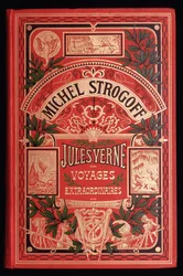 Copertina del libro di Jules Verne "Michel Strogoff", ed. Hetzel