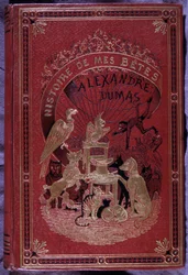 Copertina del libro "Histoire de mes bêtes" di Alexandre Dumas padre
