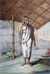 Cultura, civiltà e società indiana: donna della casta inferiore.