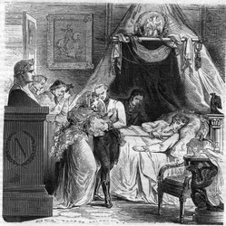 Morte di Napoleone II, figlio di Napoleone I, duca di Reichstadt (1811-1832).