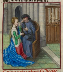 (dettaglio) Natura che si confessa a un prete, da 