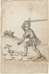 Non spezzare la corona [fol. 43 recto], 1512-1515 circa (penna e inchiostro nero su carta vergata)