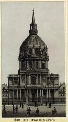 Cupola degli Invalides a Parigi. Cromolitografia della fine del XIX secolo