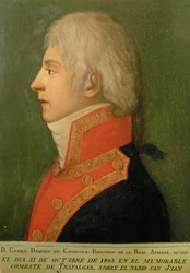 Don Cosme Damian de Churruca, brigadiere della Real Armada spagnola (dipinto su tela)