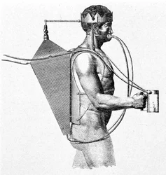 Progetto di scafandro di Drieberg del 1802, noto come il tritone. L