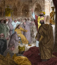 Fine della dinastia merovingia, 751: deposizione del re Childerico III (714-754) da parte di Pipino il Breve (714-768)