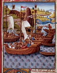 I nemici arrivano a Roma per chiedere la pace ai Romani Miniatura da 