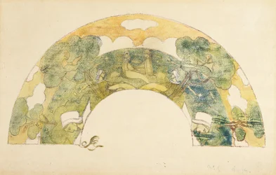 Ventaglio - Bretoni al bordo del mare