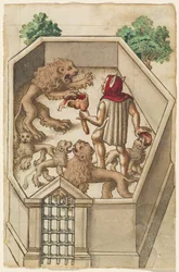 Non dare da mangiare a cose che hanno artigli affilati [fol. 38 recto].