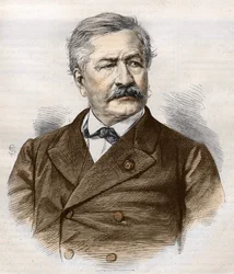 Ferdinand de Lesseps (1805 - 1894), incisione, collezione Bianchetti