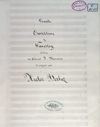 Prima pagina della partitura per Waverley opus 1, ouverture, di Hector Berlioz