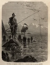 Pescatore della Baia di Yedo (o Edo, l
