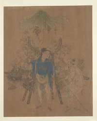 Venditore di fiori (foglia d