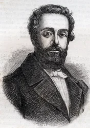 François Rose Joseph Degousée (1795-1862) militare, ingegnere civile e politico repubblicano - Incisione del 1882 in Histoire de dix ans: 1830-1840 di Louis-Blanc (1811-1882)