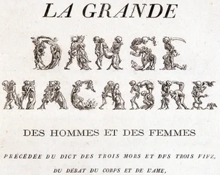 Frontespizio “La grande danza macabra degli uomini e delle donne”