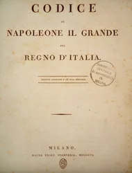 Frontespizio del Codice di Napoleone. 1806