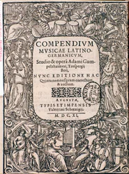 Frontespizio di Compendium of Music