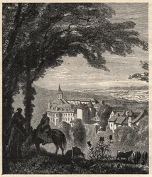 Gargilesse-Dampierre - Indre - Francia - incisione in 