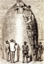Incisione in "Dalla Terra alla Luna" di Jules Verne