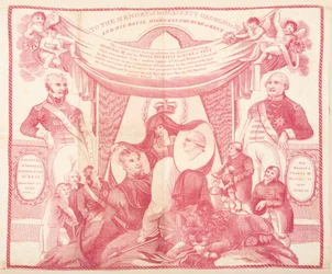 Fazzoletto commemorativo di Giorgio III e Edoardo, Duca di Kent