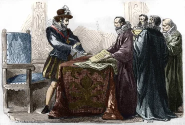 Enrico IV (1553-1610) firma l