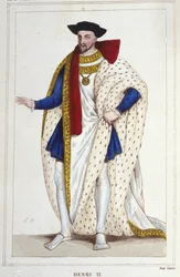 Enrico II, Re di Francia (1519 - 1559) incisione del 1830