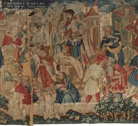 Storia di San Piat e San Eleuterio, Scena 4: Hirineus distrugge l