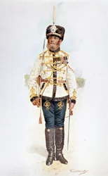 Ussaro della Guardia Russa sotto Nicola II