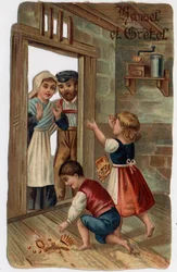 Illustrazione per la fiaba dei fratelli Grimm 