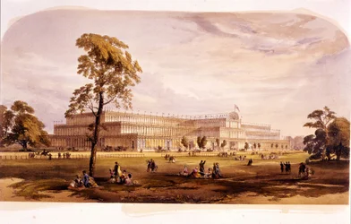 Rivoluzione industriale: vista del Crystal Palace, costruito da Joseph Paxton per l
