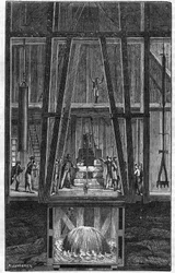 Interno del pozzo artesiano di Passy nel 1888 in “Il giornale della Gioventù” del 1888.