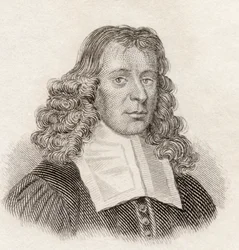 James Gregory (1638-75), matematico e astronomo scozzese, dal Dizionario Storico di Crabb, pub. 1825